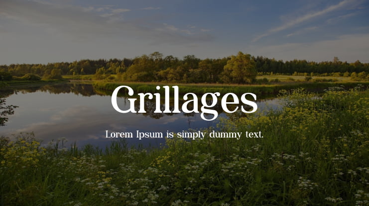 Grillages Font