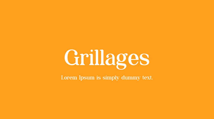 Grillages Font