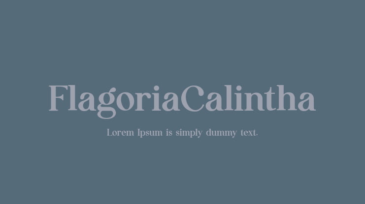 FlagoriaCalintha Font