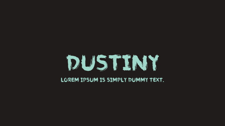 Dustiny Font