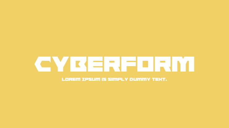 Cyberform Font Family