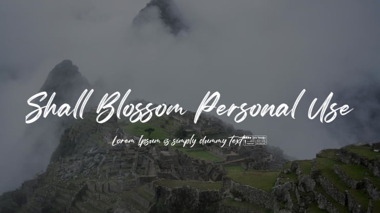 Shall Blossom Personal Use Font
