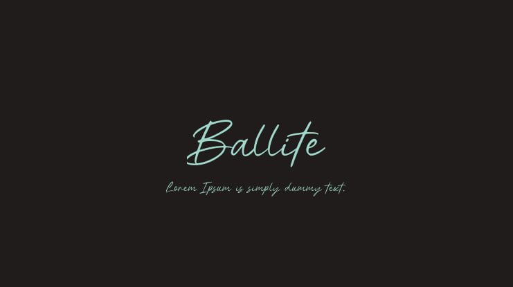 Ballite Font