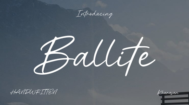 Ballite Font