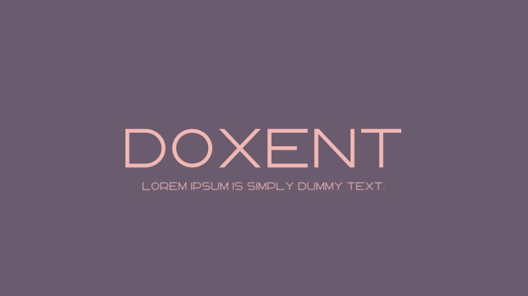 Doxent Font