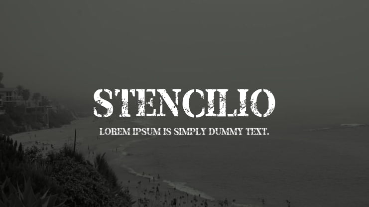Stencilio Font