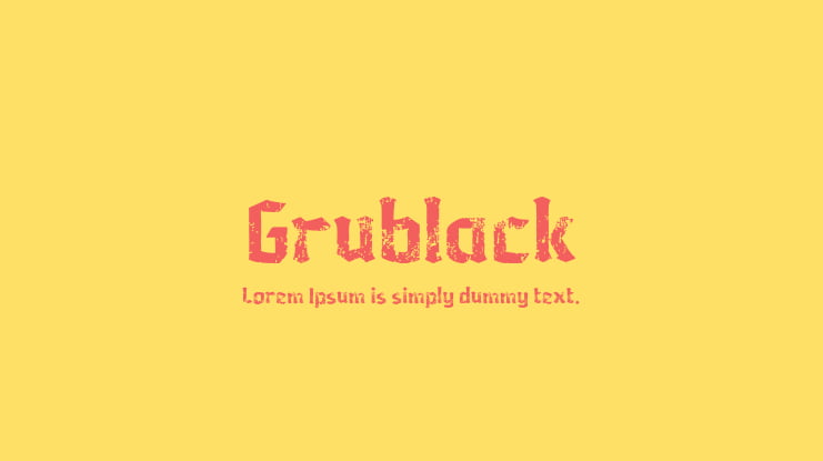Grublack Font