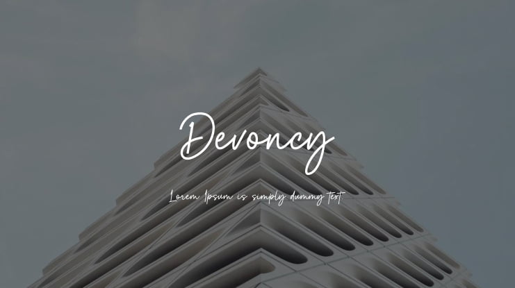 Devoncy Font