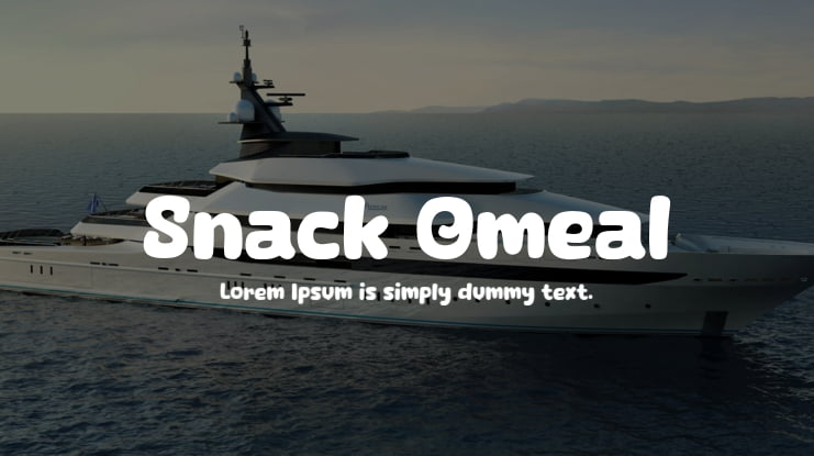 Snack Omeal Font