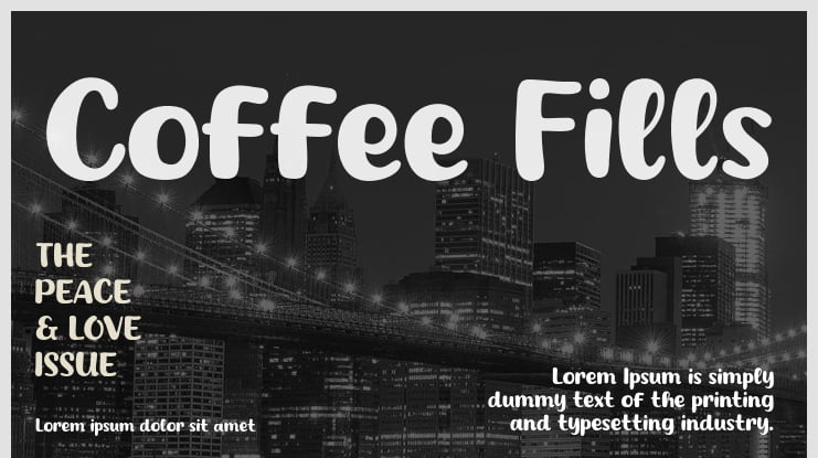 Coffee Fills Font
