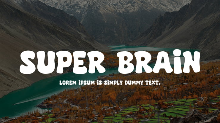 Super Brain Font