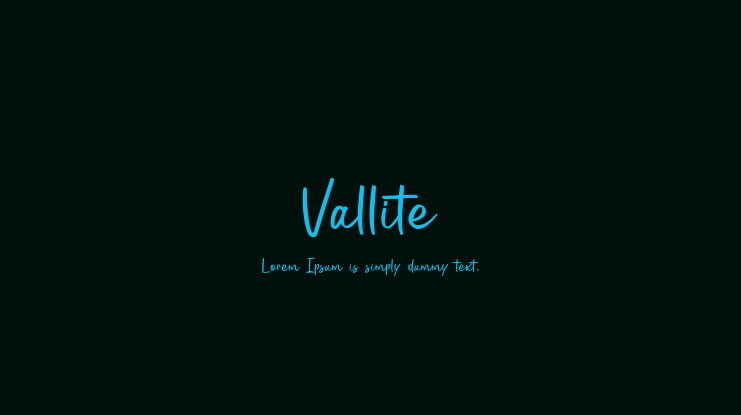 Vallite Font
