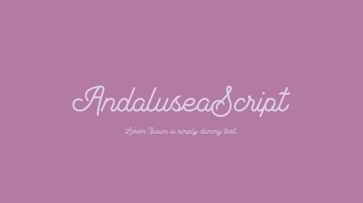 AndaluseaScript Font