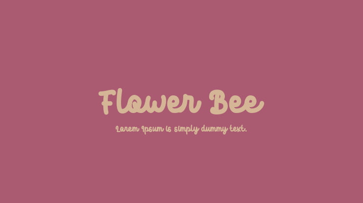 Flower Bee Font