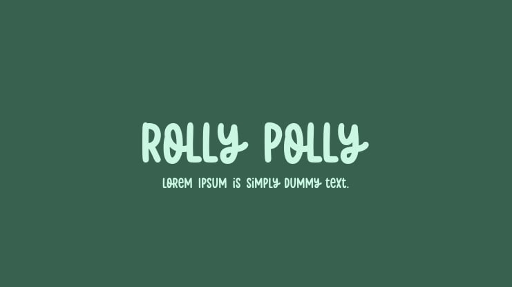 Rolly Polly Font