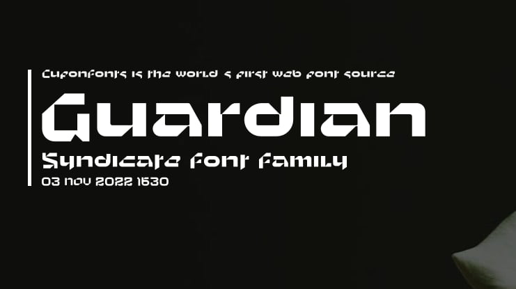 Guardian Syndicate Font
