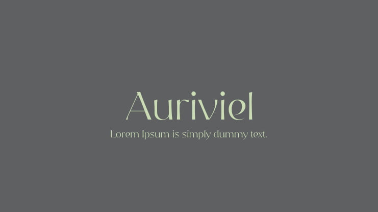 Auriviel Font