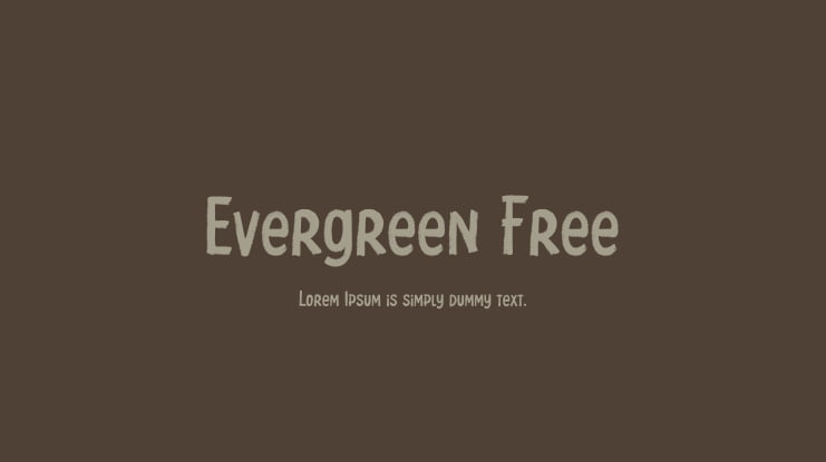 Evergreen Free Font
