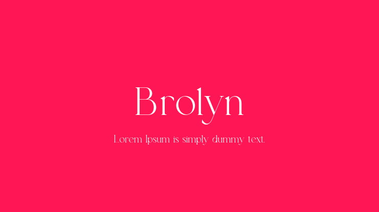 Brolyn Font