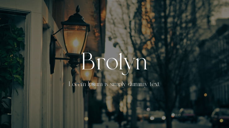 Brolyn Font