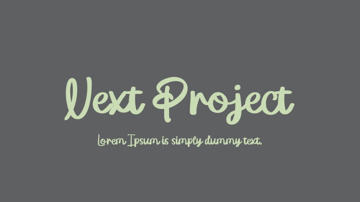 Next Project Font