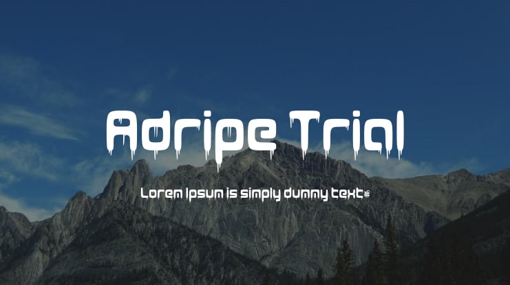 Adripe Trial Font