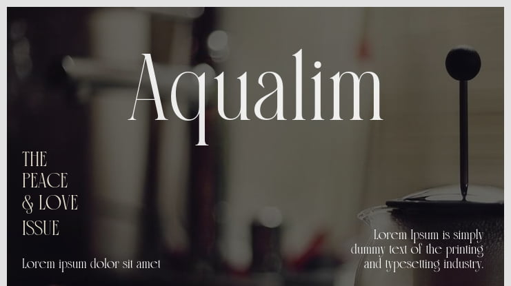 Aqualim Font Family