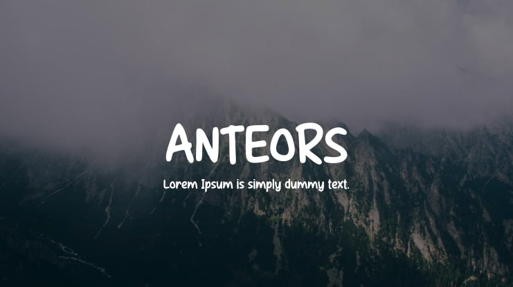 ANTEORS Font