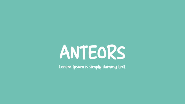 ANTEORS Font