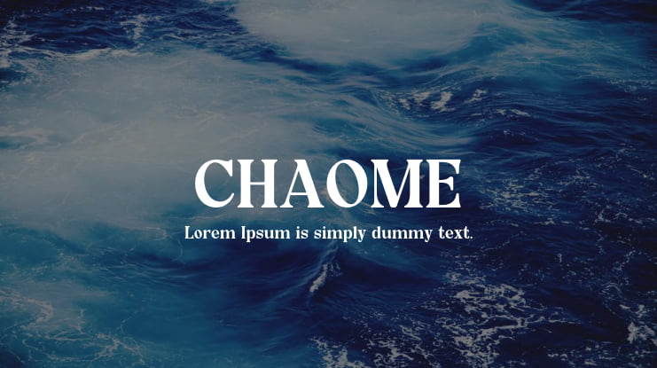 CHAOME Font Family