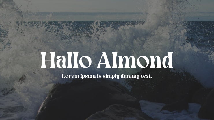 Hallo Almond Font