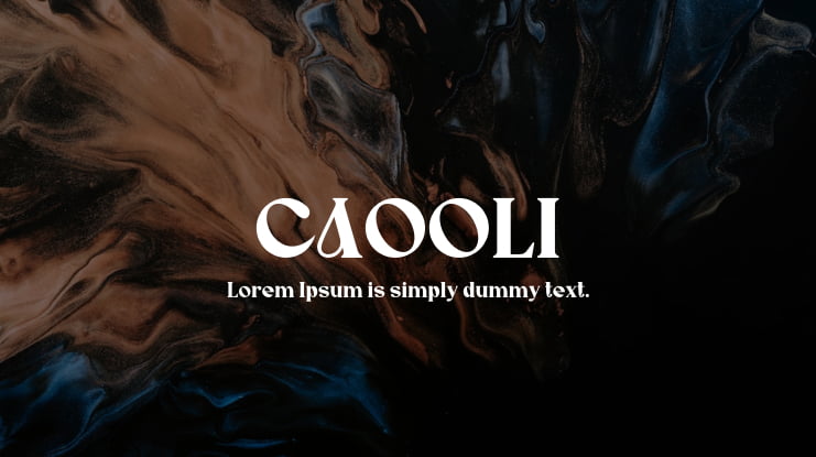CAOOLI Font
