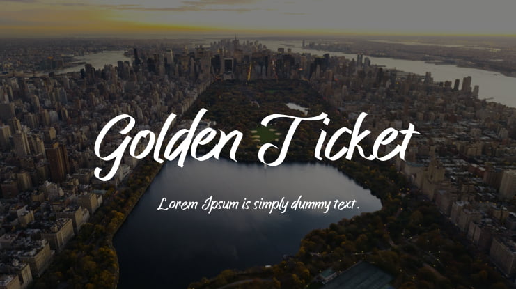 Golden Ticket Font