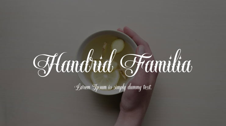 Handrid Familia Font