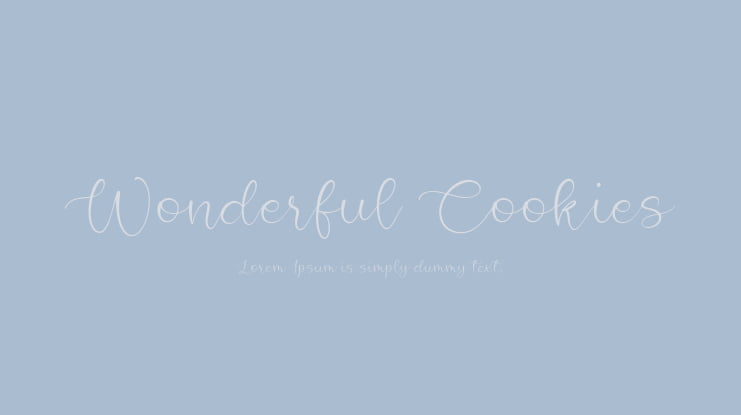 Wonderful Cookies Font