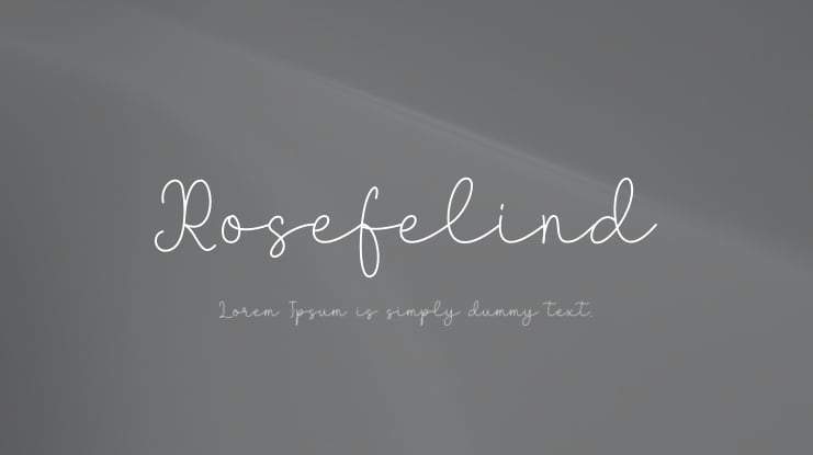 Rosefelind Font
