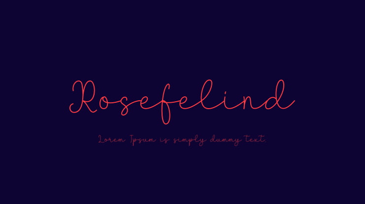 Rosefelind Font
