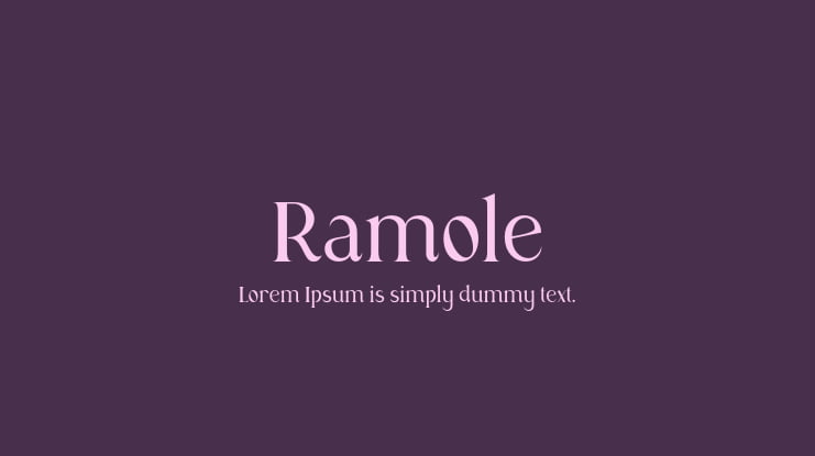 Ramole Font