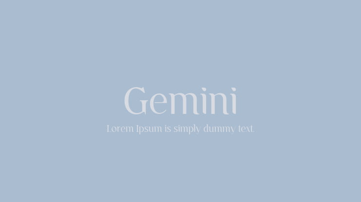Gemini Font