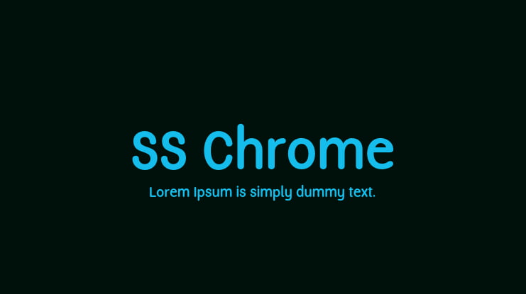 SS Chrome Font