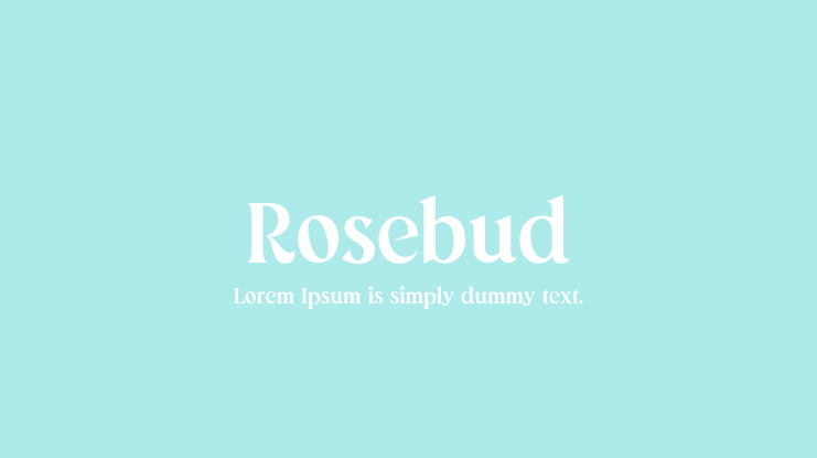 Rosebud Font