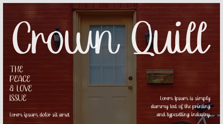Crown Quill Font