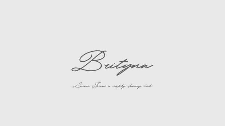 Brityna Font