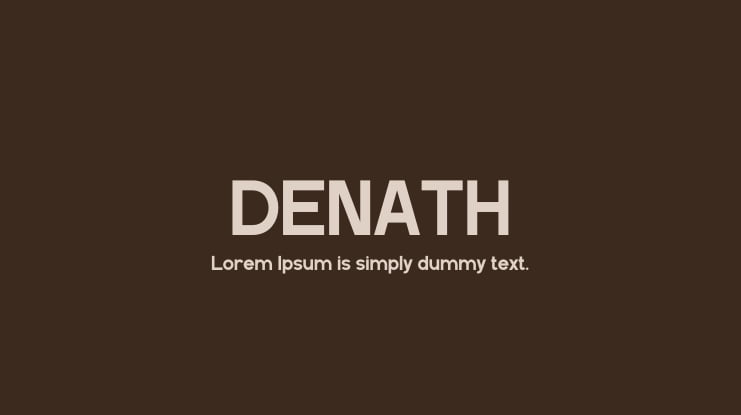 DENATH Font