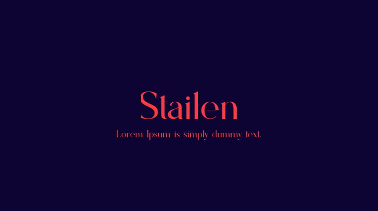 Stailen Font