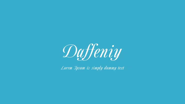 Daffeniy Font