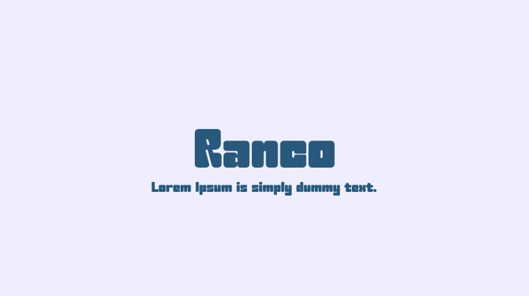 Ranco Font