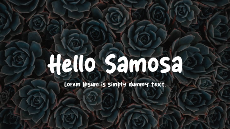 Hello Samosa Font