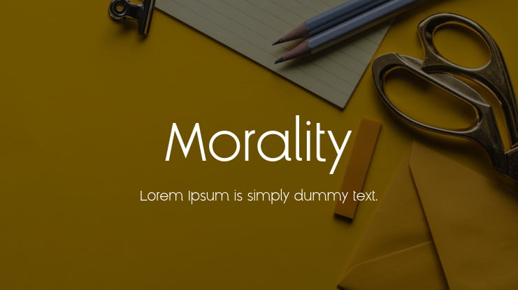 Morality Font