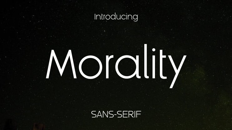 Morality Font